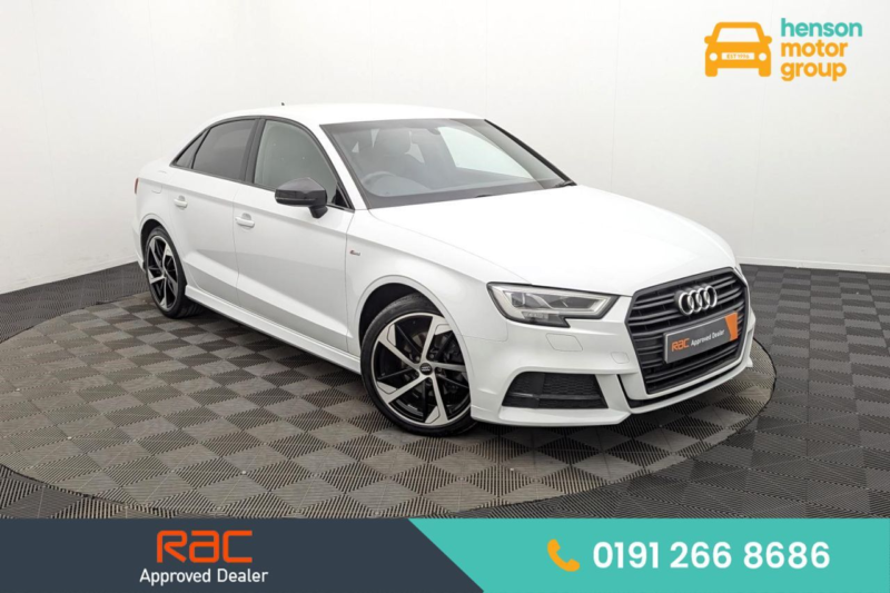 2019 Audi A3 1.5 Tfsi Cod 35 Black Edition Saloon 4dr Petrol S Tronic Euro 6 (s/s) (150 Ps) in White — image 1