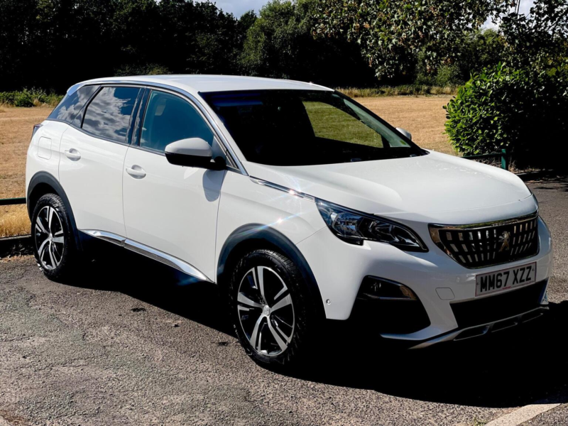 2018 Peugeot 3008 1.6 Bluehdi Allure Euro 6 (s/s) 5dr in White — image 1