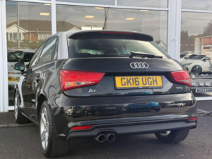 2016 Audi A1 1.4 Tfsi Sport Sportback S Tronic Euro 6 (s/s) 5dr in Black — image 2