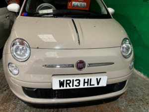 2013 Fiat 500c 0.9 Twinair Colour Therapy Dualogic Euro 5 (s/s) 2dr in Beige — image 2