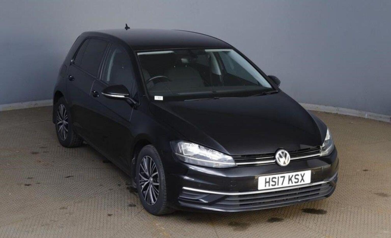 2017 Volkswagen Golf 1.6 Tdi Se Nav DSG Euro 6 (s/s) 5dr in Black — image 1
