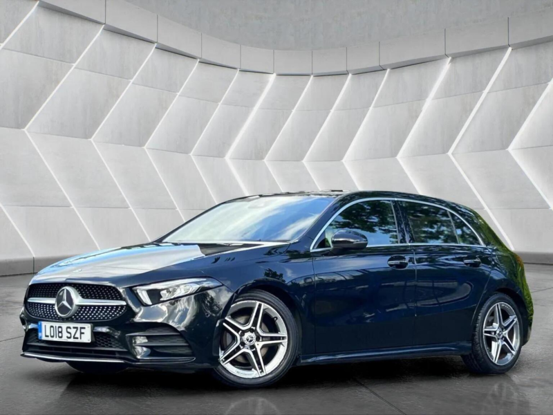 2018 Mercedes-Benz A Class 1.5 A180d Amg Line (premium) 7g-Dct Euro 6 (s/s) 5dr in Black — image 1