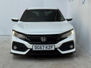 2017 Honda Civic 1.5 Vtec Turbo Sport CVT Euro 6 (s/s) 5dr in White — image 2