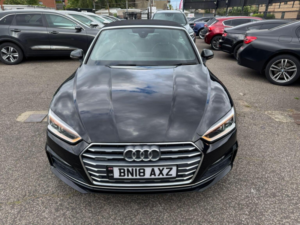 2018 Audi A5 Cabriolet 2.0 Tdi S Line S Tronic Quattro Euro 6 (s/s) 2dr in Black — image 3