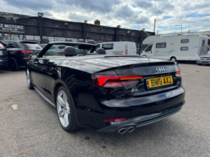 2018 Audi A5 Cabriolet 2.0 Tdi S Line S Tronic Quattro Euro 6 (s/s) 2dr in Black — image 5