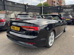 2018 Audi A5 Cabriolet 2.0 Tdi S Line S Tronic Quattro Euro 6 (s/s) 2dr in Black — image 6