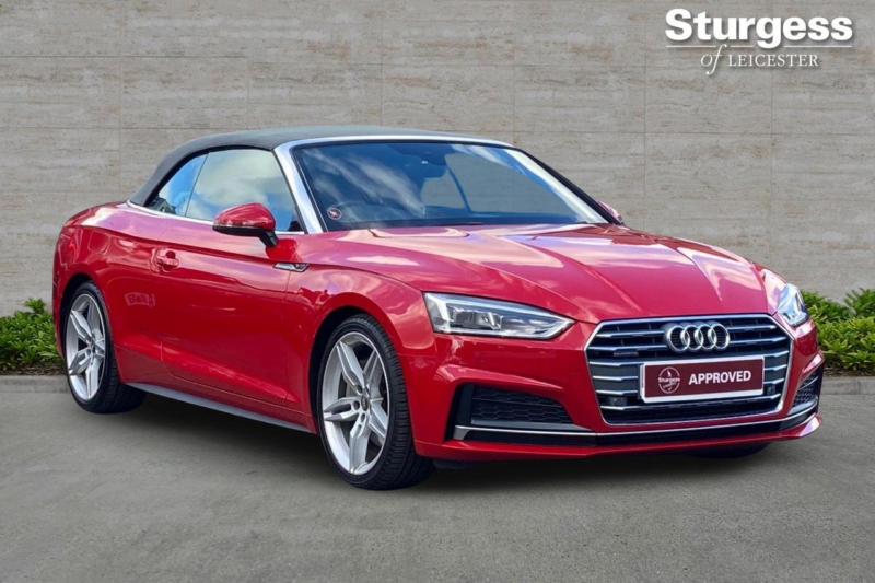 2019 Audi A5 Cabriolet 2.0 Tfsi 45 S Line S Tronic Quattro Euro 6 (s/s) 2dr in Red — image 1
