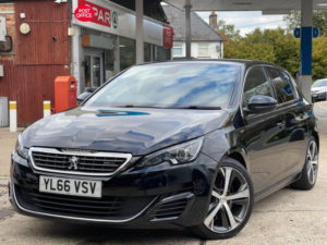 2017 Peugeot 308 2.0 Bluehdi Gt Eat Euro 6 (s/s) 5dr in Black — image 3