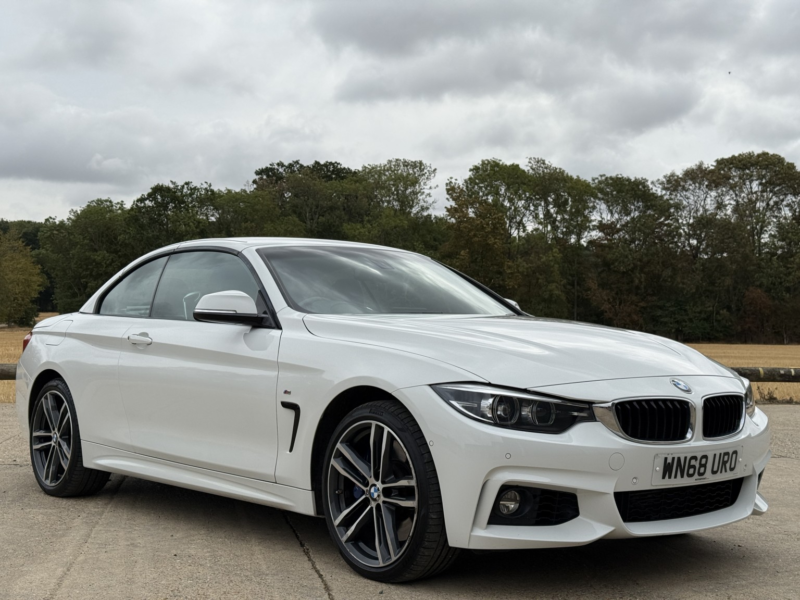 2018 BMW 4 Series 3.0 435d Xdrive M Sport Convertible in White — image 1