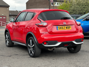 2017 Nissan Juke 1.2 Dig-T Tekna SUV 5dr Petrol Manual Euro 6 (s/s) (115 Ps) in Red — image 3