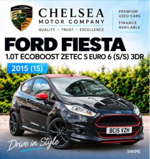 2015 Ford Fiesta 1.0t Ecoboost Zetec S Euro 6 (s/s) 3dr in Black — image 2