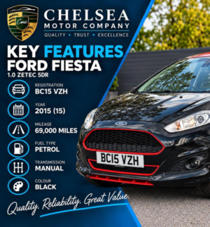 2015 Ford Fiesta 1.0t Ecoboost Zetec S Euro 6 (s/s) 3dr in Black — image 4