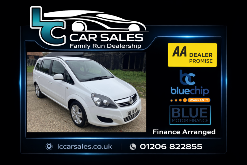 2014 Vauxhall Zafira 1.8 16v Exclusiv in White — image 1