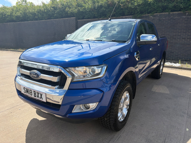 2018 Ford Ranger 2.2 Tdci Limited 1 Pickup Double Cab 4dr Diesel Manual 4WD Euro 5 (s/s) (eco Axle) (160 Ps) in Blue — image 1