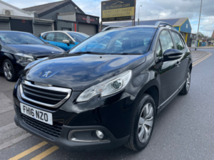 2016 Peugeot 2008 1.6 Bluehdi Active SUV 5dr Diesel Manual Euro 6 (75 Ps) in Black — image 3