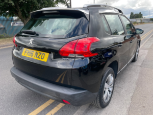 2016 Peugeot 2008 1.6 Bluehdi Active SUV 5dr Diesel Manual Euro 6 (75 Ps) in Black — image 6
