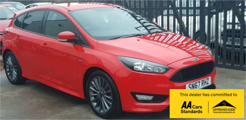2017 Ford Focus 1.5l St-Line Hatchback 5dr Petrol Manual Euro 6 (148 Bhp) in Red — image 1