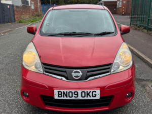 2009 Nissan Note 1.6 16v Acenta Auto Euro 4 5dr in Red — image 2