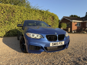 2015 BMW 2 Series 2.0 220i M Sport Coupe in Blue — image 3