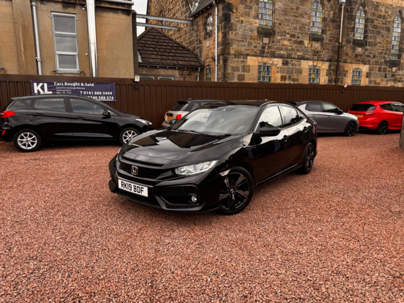 2019 Honda Civic 1.0 Vtec Turbo Sr Euro 6 (s/s) 5dr in Black — image 1