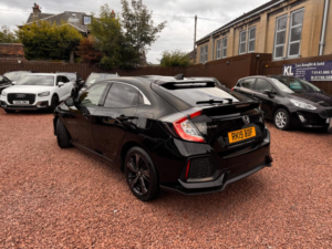 2019 Honda Civic 1.0 Vtec Turbo Sr Euro 6 (s/s) 5dr in Black — image 3
