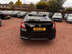 2019 Honda Civic 1.0 Vtec Turbo Sr Euro 6 (s/s) 5dr in Black — image 6