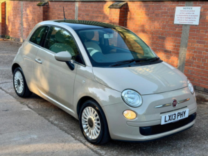2013 Fiat 500 1.2 Lounge Euro 4 3dr in Beige — image 2