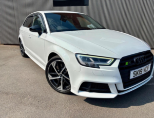 2019 Audi S3 2.0 Tfsi Black Edition Sportback S Tronic Quattro Euro 6 (s/s) 5dr in White — image 4