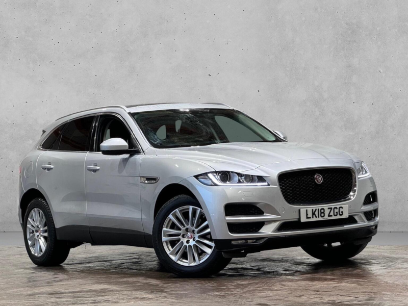 2018 Jaguar F-Pace 2.0 D240 Portfolio Auto AWD Euro 6 (s/s) 5dr in Silver — image 1