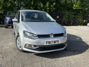 2017 Volkswagen Polo 1.2 Tsi Bluemotion Tech Match Hatchback 5dr Petrol DSG Euro 6 (s/s) (90 Ps) in Silver — image 2