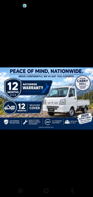 2024 Suzuki Carry MINI Pick Up 660cc Auto 4WD 2024 in Black — image 2