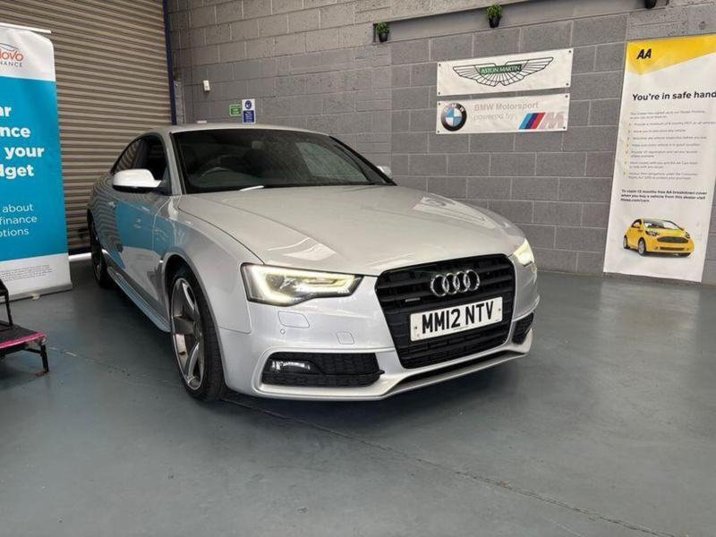 2012 Audi A5 2.0 Tdi Black Edition Quattro Euro 5 (s/s) 2dr in Silver — image 1