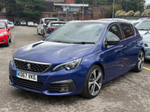 2018 Peugeot 308 1.6 Bluehdi Gt Line Euro 6 (s/s) 5dr in Blue — image 4