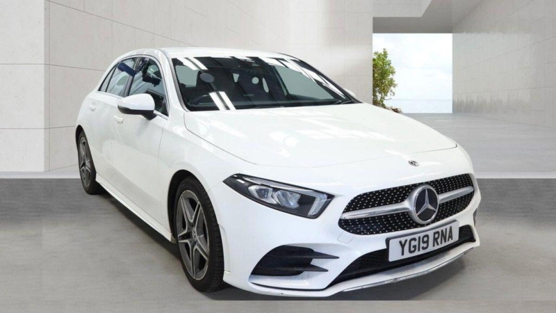 2019 Mercedes-Benz A Class 1.5 A180d Amg Line 7g-Dct Euro 6 (s/s) 5dr in White — image 1