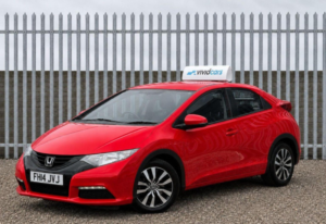 2014 Honda Civic 1.6 I-Dtec S Euro 5 (s/s) 5dr in Red — image 2