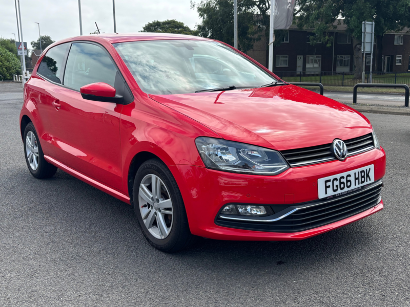 2016 Volkswagen Polo 1.0 Bluemotion Tech Match Hatchback 3dr Petrol Manual Euro 6 (s/s) (60 Ps) in Red — image 1