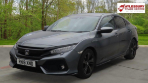 2019 Honda Civic 1.5 Vtec Turbo Gpf Sport CVT Euro 6 (s/s) 5dr in Grey — image 2