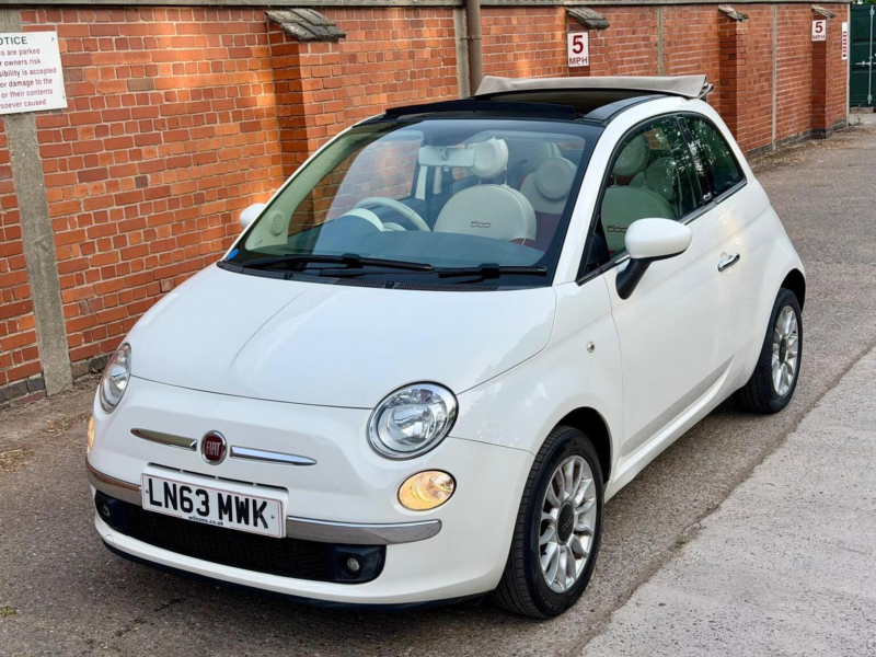 2013 Fiat 500c 1.2 Lounge Euro 5 2dr in White — image 1