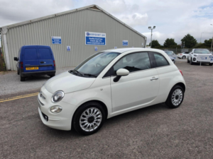 2019 Fiat 500 1.2 Lounge Euro 6 (s/s) 3dr in White — image 3