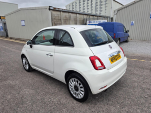 2019 Fiat 500 1.2 Lounge Euro 6 (s/s) 3dr in White — image 4