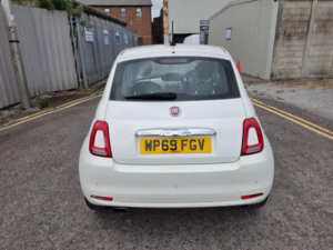 2019 Fiat 500 1.2 Lounge Euro 6 (s/s) 3dr in White — image 5