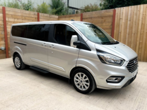 2022 Ford Tourneo Custom L2 Lwb 5 SEAT Twin Wheelchair Accessible Disabled Access Vehicle Wav in Silver — image 3