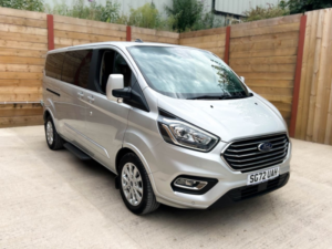 2022 Ford Tourneo Custom L2 Lwb 5 SEAT Twin Wheelchair Accessible Disabled Access Vehicle Wav in Silver — image 5