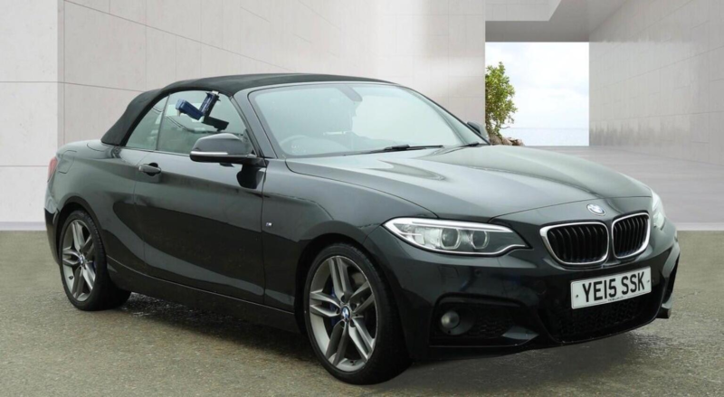 2015 BMW 2 Series 2.0 220d M Sport Auto Euro 6 (s/s) 2dr in Black — image 1