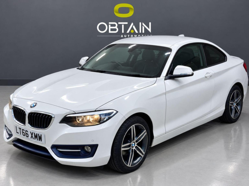 2016 BMW 2 Series 2.0 218d Sport Euro 6 (s/s) 2dr in White — image 1