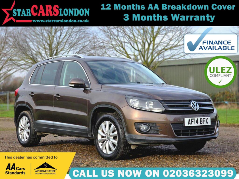 2014 Volkswagen Tiguan 2.0 Tdi Bluemotion Tech Match DSG 4WD Euro 5 (s/s) 5dr in Brown — image 1
