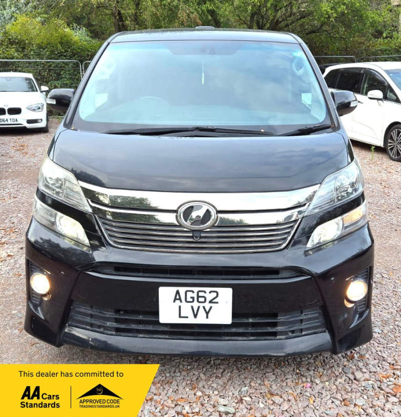 2012 Toyota Vellfire 2.4l - G Edition-Captain Seats-Upgraded Car-Ulez/caz Pass-Free 48months Gold Warranty & 12months Aa Breakdown Cover in Black — image 1