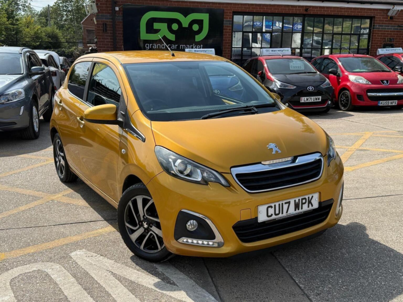 2017 Peugeot 108 1.0 Allure 2 Tronic Euro 6 5dr in Yellow — image 1