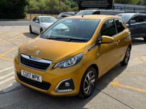 2017 Peugeot 108 1.0 Allure 2 Tronic Euro 6 5dr in Yellow — image 2