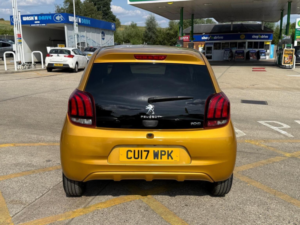 2017 Peugeot 108 1.0 Allure 2 Tronic Euro 6 5dr in Yellow — image 4